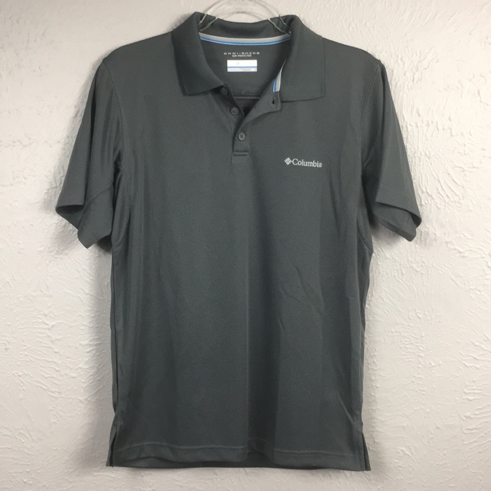 Men's Columbia Dark Gray Omni-Shade Polo Shirt S